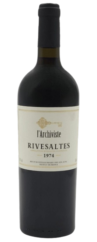 Domaine L'Achiviste - Vintage 1974 - Rivesaltes