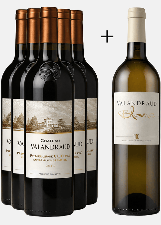 6 bouteilles du Château Valandraud 2021 Rouge = 1 bouteille de Blanc OFFERTE